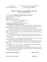 Thông tin tóm tắt về những kết quả mới của luận án tiến sĩ  hệ nhân tử trong phạm trù phân bậc 