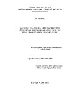 Xác định giá trị tài liệu hành chính hình thành trong hoạt động của các tổng công ty 100% vốn nhà nước   luận văn ths lưu trữ học và tư liệu học 5 10 02 pdf