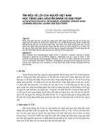 Báo cáo nghiên cứu khoa học   tìm HIỂU về lỗi của NGƯỜI VIỆT NAM học TIẾNG ANH  NGUYÊN NHÂN và GIẢI PHÁP  