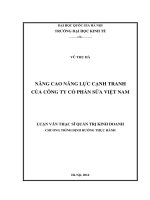 Nâng cao năng lực cạnh tranh của công ty cổ phần sữa việt nam   luận văn ths  quản trị kinh doanh   60 34 05 pdf
