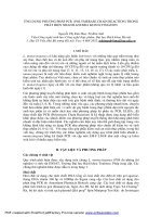 ỨNG DỤNG PHƯƠNG PHÁP PCR (POLYMERASE CHAIN REACTION) TRONG PHÁT HIỆN NHANH LISTERIA MONOCYTOGENES 