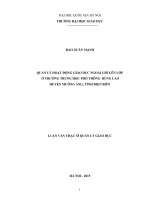 Quản lý hoạt động giáo dục ngoài giờ lên lớp ở trường trung học phổ thông búng lao huyện mường ảng, tỉnh điện biên   luậ
