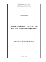Nghiên cứu về mobile PKI và hạ tầng ứng dụng PKI trên thiết bị di động   luận văn ths  công nghệ thông tin  60 48 01 04 pdf