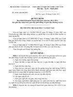 QUYẾT ĐỊNH Ban hành Khung kế hoạch thời gian năm học 2011 2012.doc