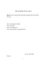 Giá trị tài nguyên thiên nhiên biển trong phát triển du lịch biển ở sầm sơn 