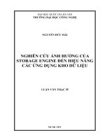 Nghiên cứu ảnh hưởng của storage engine đến hiệu năng các ứng dụng kho dữ liệu   luận văn ths  công nghệ thông tin  60 48 05 pdf 