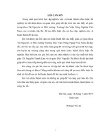 Đánh giá hiện trạng quản lý chất thải y tế tại bệnh viện đa khoa Nga Sơn, huyện Nga Sơn, tỉnh Thanh Hóa