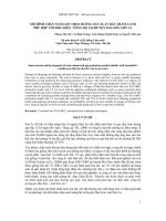 Báo cáo khoa học    mô HÌNH CHĂN NUÔI lợn THEO HƯỚNG sản XUẤT bán THÂM CANH PHÙ hợp với điều KIỆN NÔNG hộ tại HUYỆN MAI sơn, sơn LA 