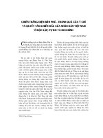 Báo cáo nghiên cứu khoa học   CHIẾN THẮNG điện BIÊN PHỦ   THÀNH QUẢ của ý CHÍ và QUYẾT tâm CHIẾN đấu của NHÂN dân VIỆT NAM vì độc lập, tự DO và hòa BÌNH   