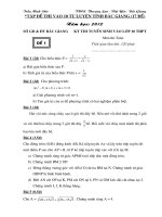 de thi vao lop 10 bac giang