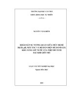 khảo sát sự tương quan giữa mức độ rỉ dịch, ph, màu sắc và độ dẫn điện để đánh giá khả năng giữ nước của thịt bò tươi sau khi giết mổ 