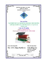 tập thiết kế các nội dung giáo dục môi trường liên quan đến các chương iii, iv, v vật lý 12 nâng cao