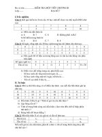 Kiểm tra một tiết chuẩn có ma trận và đáp án chi tiết