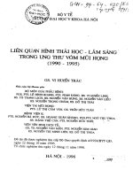 Liên quan hình thái học lâm sàng trong ung thư vòm mũi họng (1990 1995)