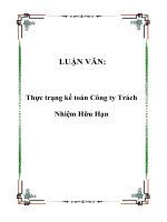 LUẬN văn   thực trạng kế toán công ty trách nhiệm hữu hạn