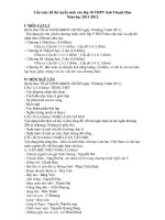 CAU TRUC DE THI VAO 10 CUA THANH HOA NAm 2012