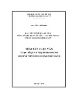 Đạo đức kinh doanh của nông dân huyện tân yên tỉnh bắc giang trong giai đoạn hiện nay   luận văn ths  kinh doanh và quản