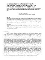 Báo cáo nghiên cứu khoa học   SO SÁNH và ĐÁNH GIÁ các PHƯƠNG án TRUYỀN dẫn TRONG hệ THỐNG THÔNG TIN sợi QUANG COHERENCE tốc độ BIT CAO  