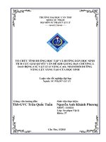 tổ chức tình huống học tập và hướng dẫn học sinh tích cực giải quyết vấn đề khi giảng dạy chương 2  dao động cơ, vật lí 12 nâng cao, nhằm bồi dưỡng năng lực sáng tạo của học sinh