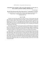 Tình hình chăn nuôi bò và khả năng sinh trưởng của bò vàng và bò LAI SIND tại huyện M’DRĂK, tỉnh đăk lăk 