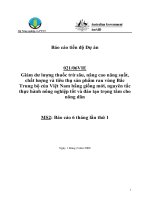 Báo cáo nghiên cứu nông nghiệp   giảm dư lượng thuốc trừ sâu, nâng cao năng suất, chất lượng và tiêu thụ sản phẩm rau vùng bắc trung bộ của việt nam bằng giống mới, nguyên tắc thực hành nông nghiệp tố 