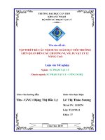 tập thiết kế các nội dung giáo dục môi trường liên quan đến các chương vi, vii, ix vật lý 12 nâng cao 