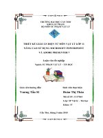 thiết kế giáo án điện tử môn vật lý lớp 11 nâng cao sử dụng microsoft powerpoint và adobe presenter 7 