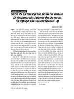 Báo cáo  dân chủ hoá quá trình soạn thảo, bảo đảm tính minh bạch của văn bản pháp luật là biện pháp nâng cao hiệu quả của hoạt động quản lý nhà nước bằng pháp luật   