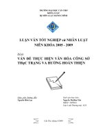 vấn đề thực hiện văn hoá công sở lý luận và thực tiển 