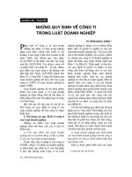 Báo cáo    những qui định về công ty trong luật doanh nghiệp  