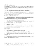 14 câu hỏi ôn tập môn dân số và PHÁT TRIỂN