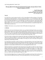 Nghiên cứu khoa học   kết quả phân tích đa dạng di truyền loài gõ đỏ (afzelia xylocarpa (kurz) craib ) bằng chỉ thị phân tử RAPD   
