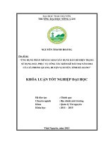ứng dụng phần mềm gcadas xây dụng bản đồ hiện trạng sử dụng đất, phục vụ công tác kiểm kê đất đai năm 2014 của xã phong quang, huyện vị xuyên, tỉnh hà giang 