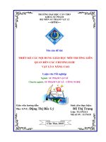 thiết kế các nội dung giáo dục môi trường liên quan đến các chương ii iii vật lí 11 nâng cao