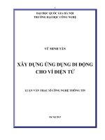 Xây dựng ứng dụng di động cho ví điện tử   luận văn ths  công nghệ thông tin  60 48 10 pdf
