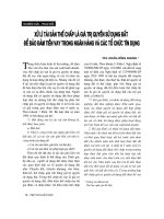 Báo cáo   xử lí tài sản thế chấp là giá trị quyền sử dụng đất để bảo đảm tiền vay trong ngân hàng và các tổ chức tín dụng   