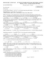 Đề thi TNPT năm 2011 mã đề 139