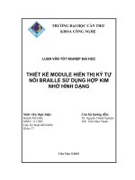 thiết kế module hiển thị ký tự nổi braille sử dụng hợp kim nhớ hình dạng 