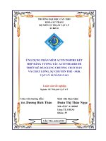 ứng dụng phần mềm activinspire kết hợp bảng tương tác activboard để thiết kế bài giảng chương chất rắn và chất lỏng, sự chuyển thể   sgk vật lý 10 nâng cao 