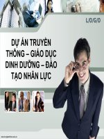 dự án truyền thông giáo dục dinh dưỡng đào tạo nhân lực