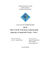 một số vấn đề về nội dung và phương pháp giảng dạy các dạng hình tứ giác   toán 3 