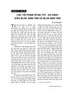 Báo cáo  các tội phạm về ma tuý   so sánh giữa bộ luật hình sự năm 1985 và bộ luật hình sự năm 1999   