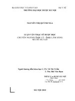 Đánh gìá việc sử dung kháng sinh trong điềụ trị tại khoa taì mũi họng tre em bệnh viện tai mữi họng trung ương 