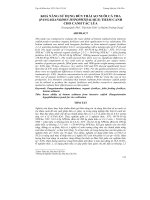 KHẢ NĂNG sử DỤNG bùn THẢI AO NUÔI cá TRA (PANGASIANODON HYPOPHTHALMUS) THÂM CANH CHO CANH tác lúa 