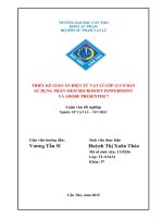 thiết kế giáo án điện tử vật lí lớp 12 cơ bản sử dụng phần mềm microsoft powerpoint và adobe presenter 7 