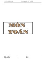 KẾ KHOẠCH DẠY HỌC TOAN 4