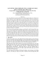 Báo cáo khoa học  lập chỉ mục theo nhóm để nâng cao hiệu quả khai thác cơ sở dữ liệu virus cúm