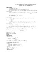 Đề + đáp án tốt nghiệp 2011 toán GDTX