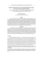 Báo cáo nghiên cứu khoa học    một số GIẢI PHÁP GIÚP các DOANH NGHIỆP XUẤT KHẨU VIỆT NAM vượt QUA KHỦNG HOẢNG  