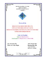 khảo sát dao động điều hòa của con lắc toán học,con lắc vật lí  khảo sát dao động tắt dần của con lắc toán học với bộ thí nghiệm phywe 